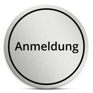 Alternative view of Anmeldung Schild, selbstklebend, wetterfest und UV-beständiges Anmeldungsschild