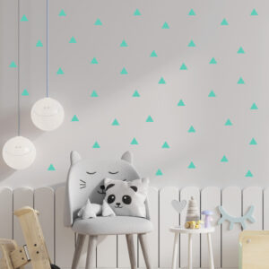 Wandaufkleber Dreiecke in mint