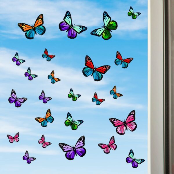 Schmetterling Motiv für Vogelschutz/Vogelschlag für Fenster