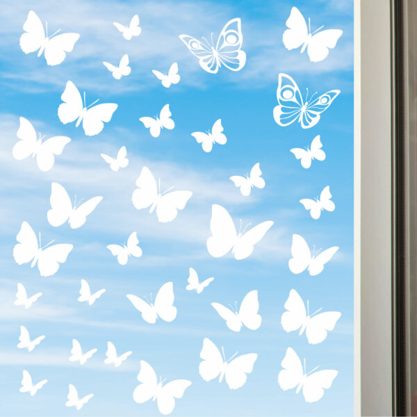 Schmetterling Fensterbild 35-tlg.